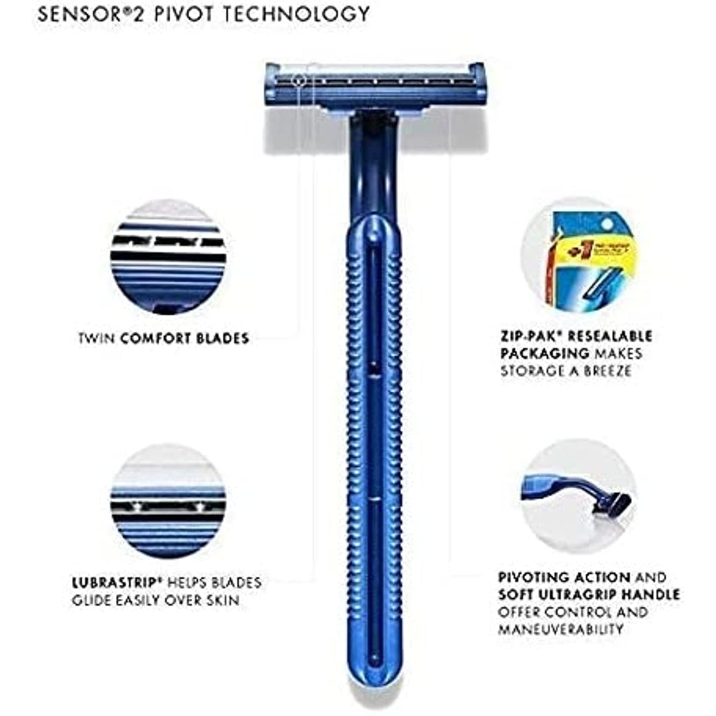 Gillette Sensor2 Plus Disposable Razor (52 Pack)