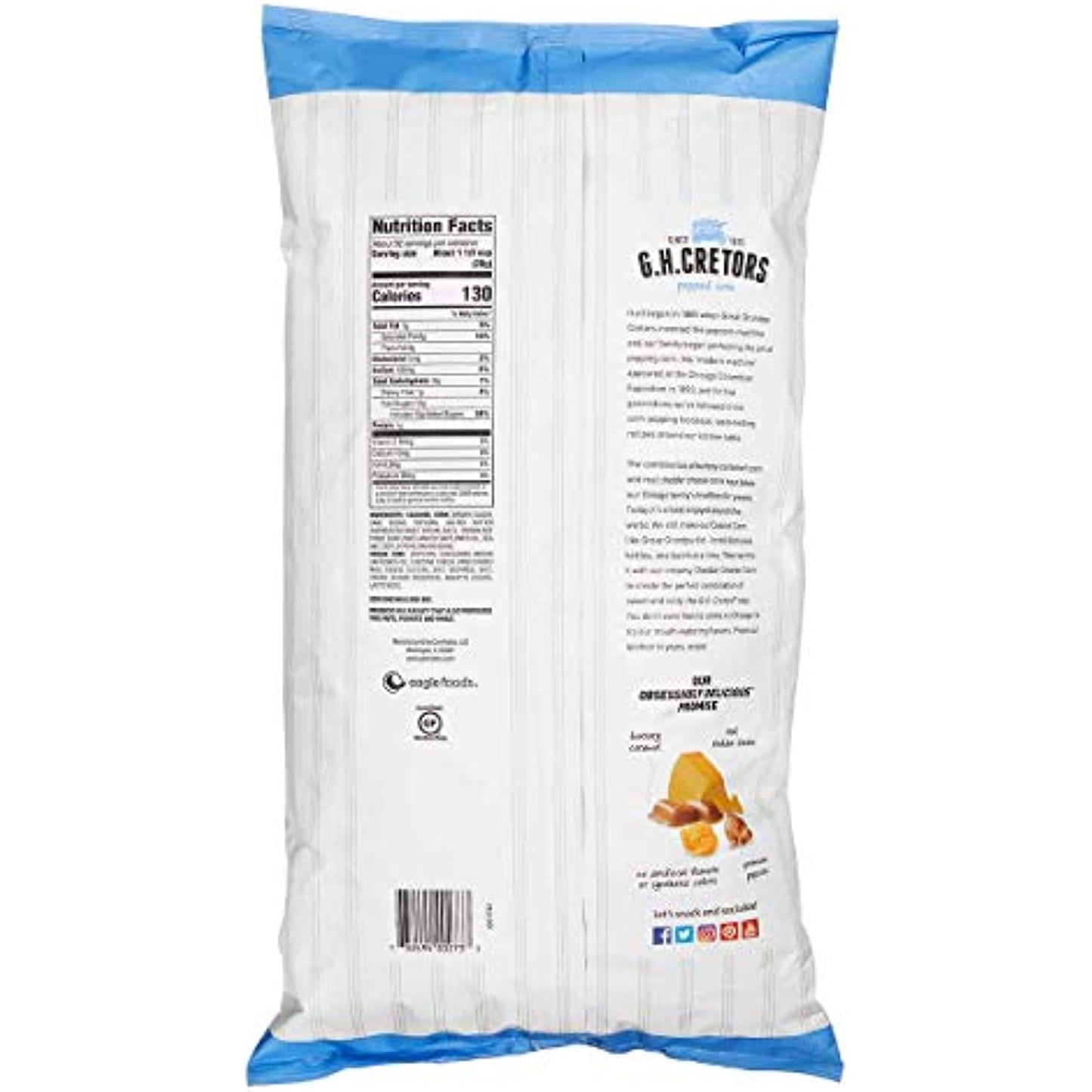 New Size G H Cretors Popped Corn The Mix Chicago Style 2 pack (32 oz per bag) Caramel Corn & Cheddar Cheese