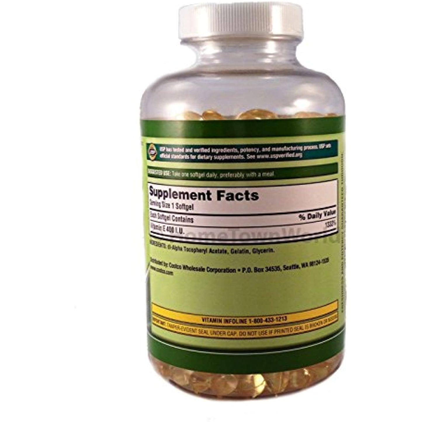 Vitamin E 400 Iu 500 Softgels Supports Healthy Immune