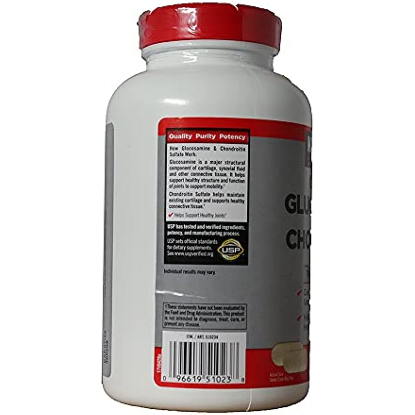 Kirkland Extra Strength Glucosamine Chondroitin - 4 Bottles, 220 Tablets Each
