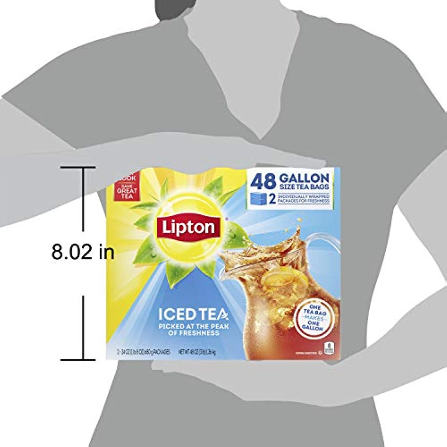 Lipton Gallon-Sized Iced Tea Bags for Christmas Party, 48 ct