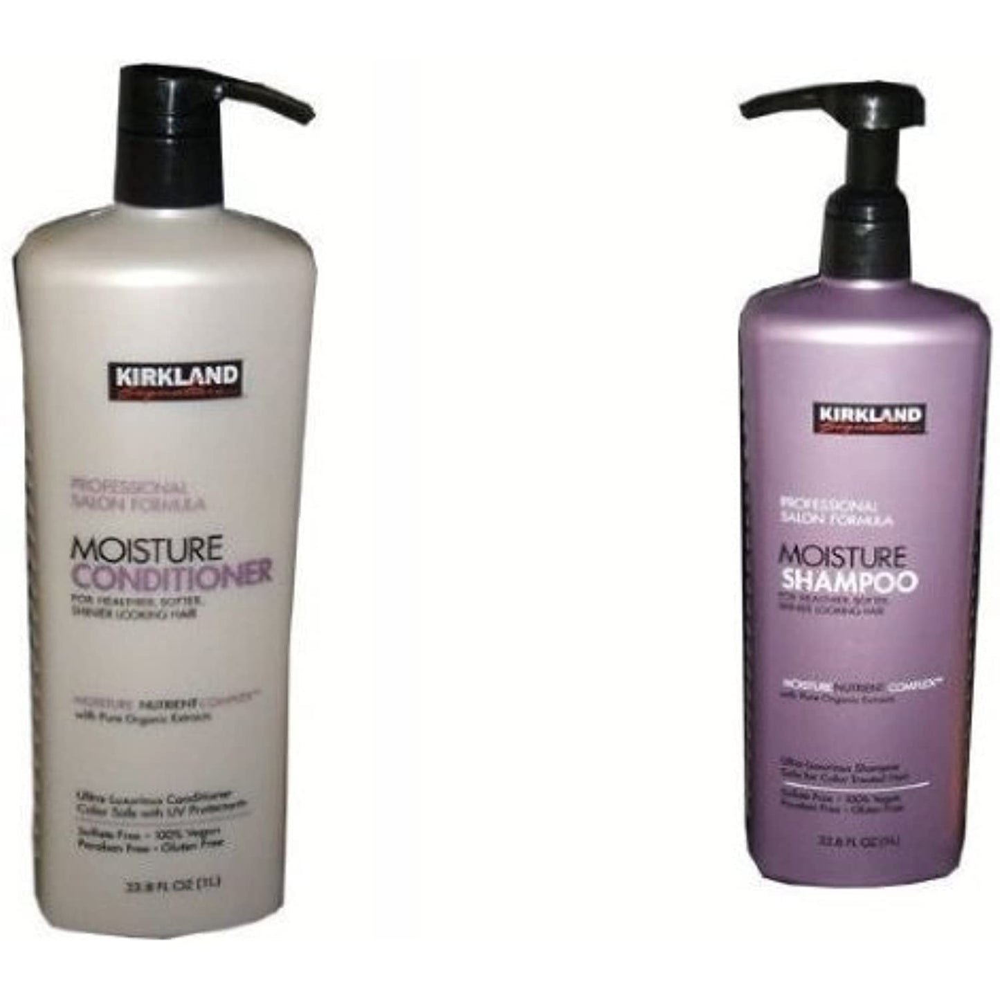 Kirkland Signature Professional Salon Formula Moisture Shampoo or Conditioner (33.8 Oz Each) (shampoo & Conditioner Set) By 1count