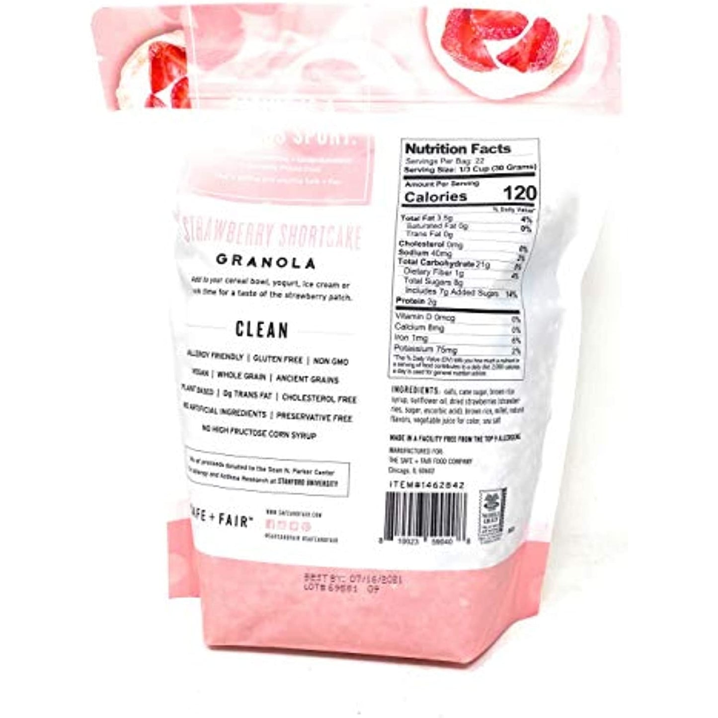 The Safe Fair Strawberry Shortcake Granola 24 oz.