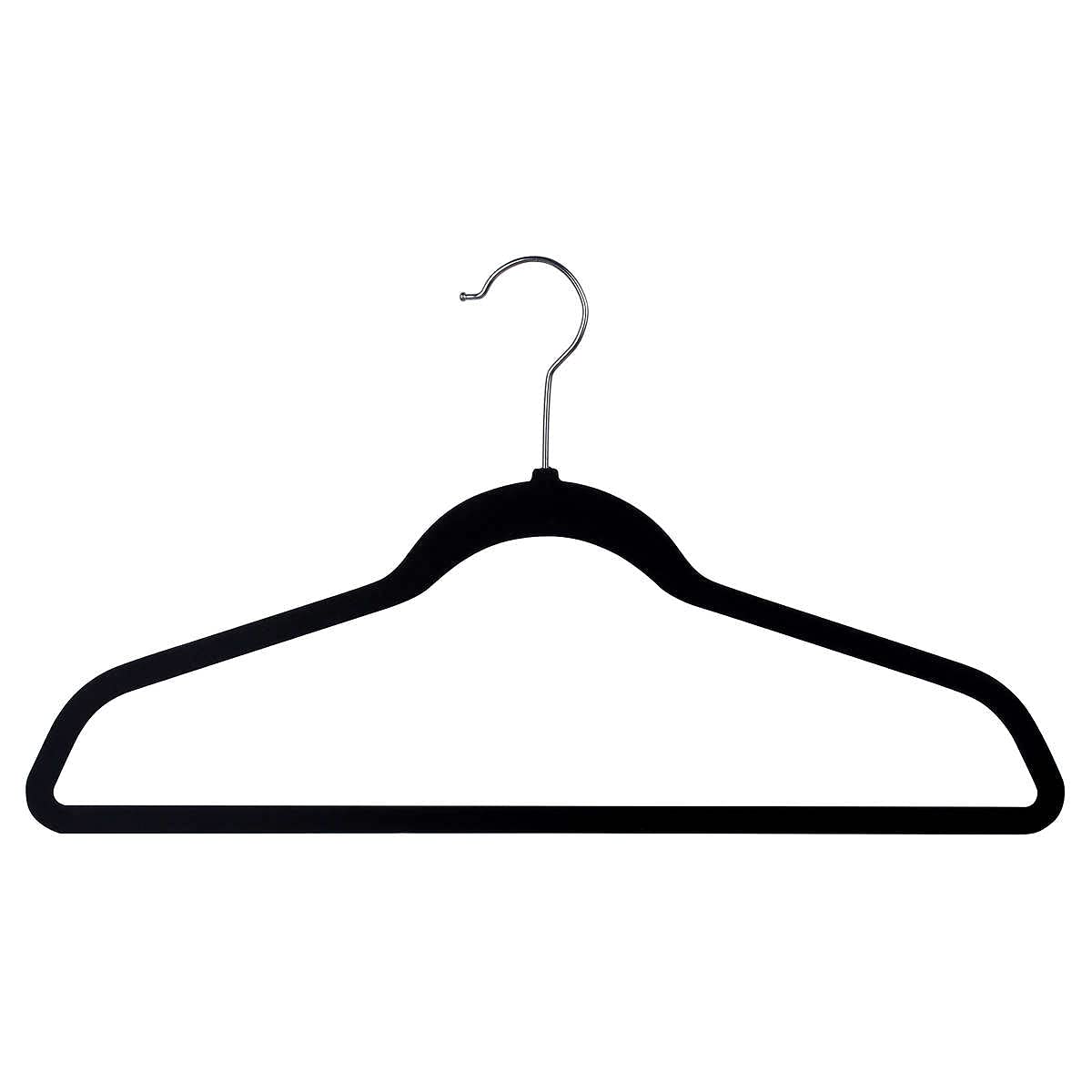 space saving Non Slip Hangers Black