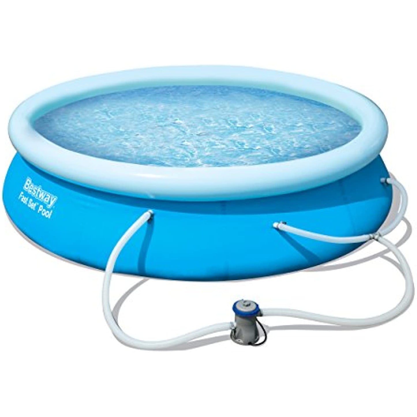 Bestway 57275E Fast Set Up 12ft x 30in Inflatable Above Ground Swimming Pool w/330 GPH Filter Pump