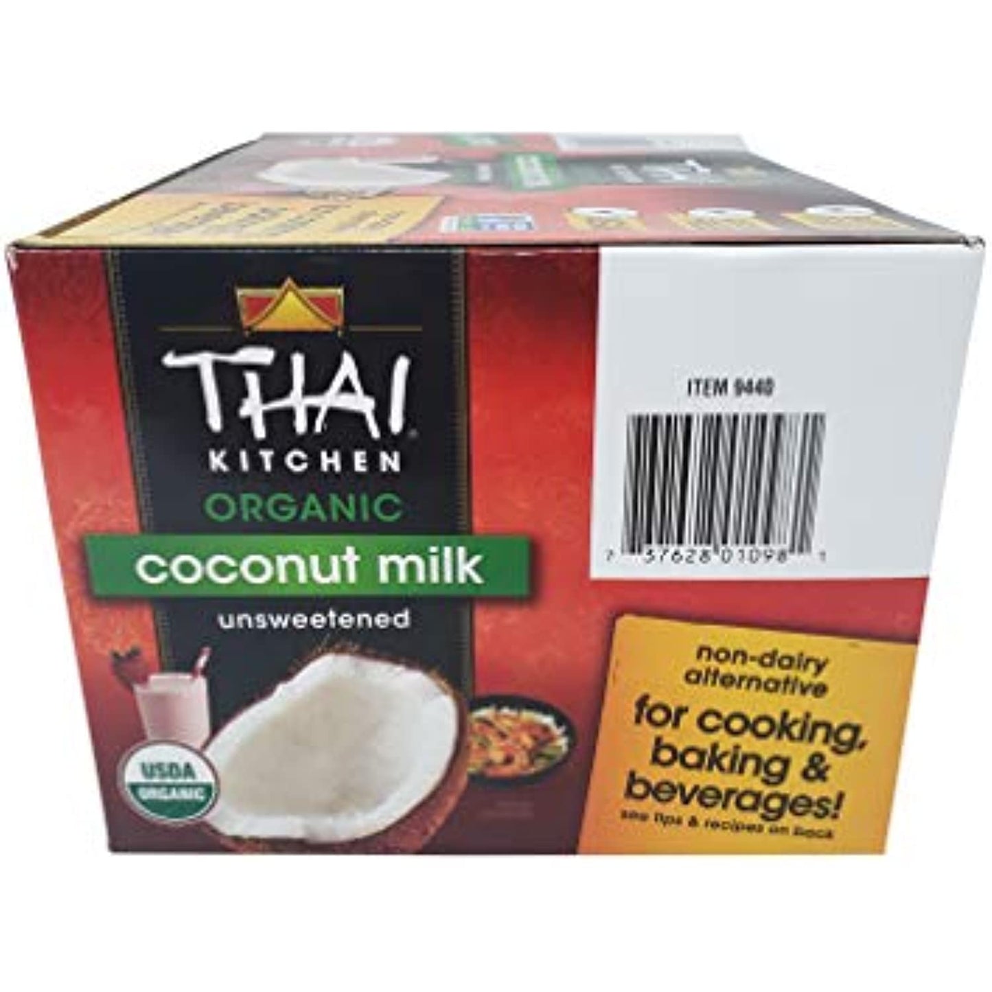 Thai Kitchen Organic Unsweetened Coconut Milk, 13.66 Fl Oz (Pack of 6)