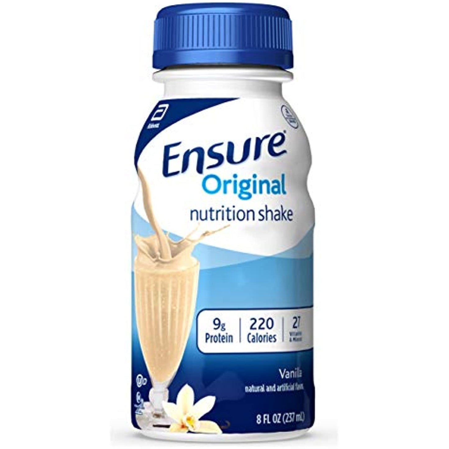 Ensure Original Nutrition Shake with 9 Grams of Protein, Meal Replacement Shakes, Vanilla, 8 fl oz, 24 Count