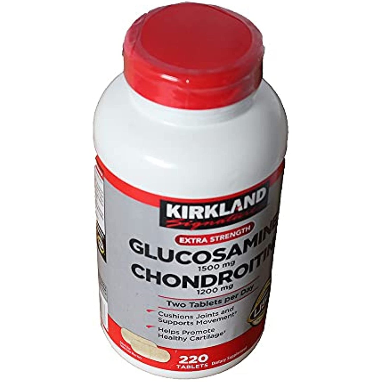 Kirkland Extra Strength Glucosamine Chondroitin - 4 Bottles, 220 Tablets Each