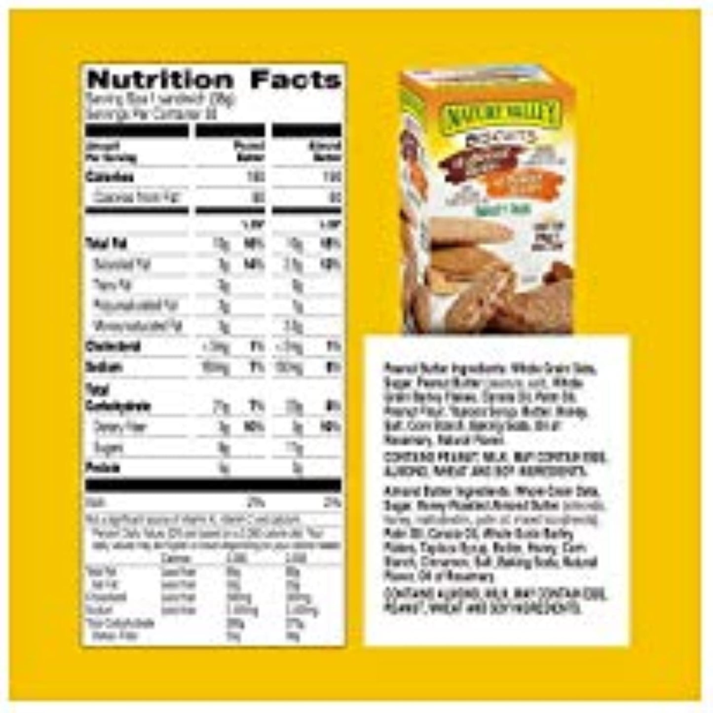 Nature Valley Biscuit Sandwich Almond Butter & Peanut Butter ( 30 ct )