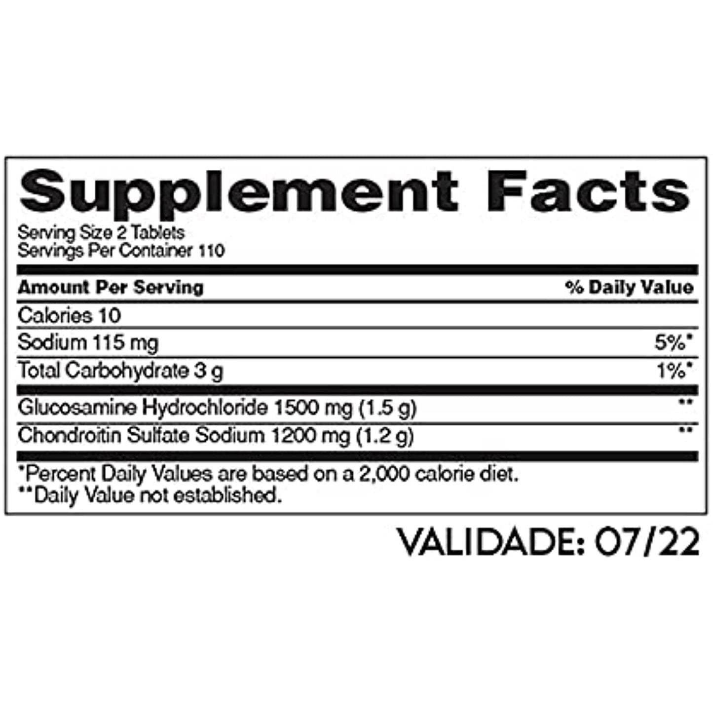 Kirkland Extra Strength Glucosamine Chondroitin - 4 Bottles, 220 Tablets Each