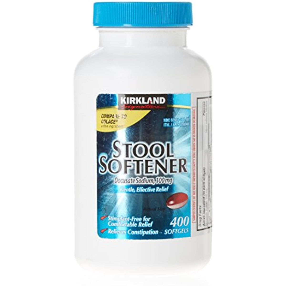 Kirkland Signature Stool Softener 100mg 400 ct