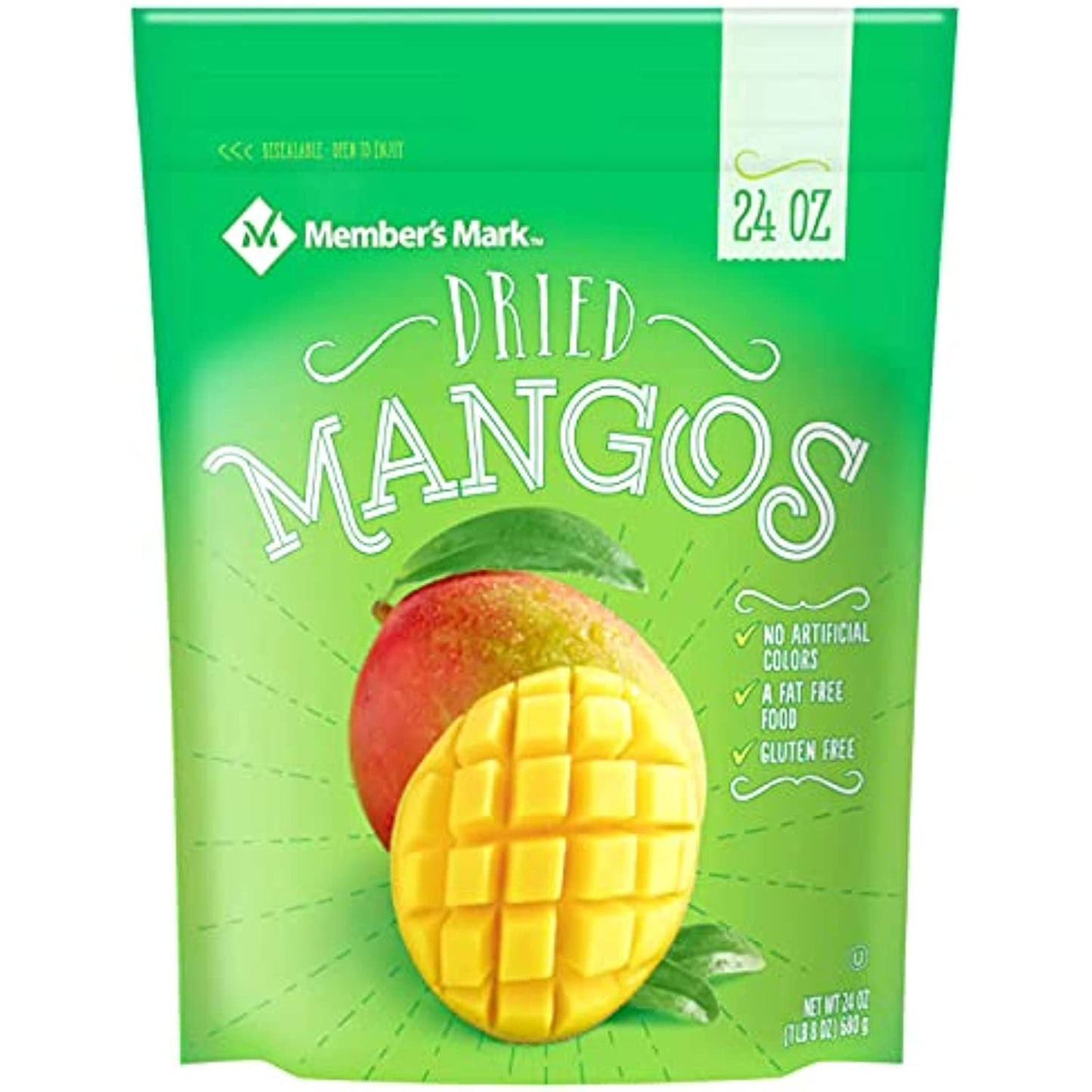 Member's Mark Dried Mango 24 Oz - Dry Fruit - Members Mark - 2 Pack