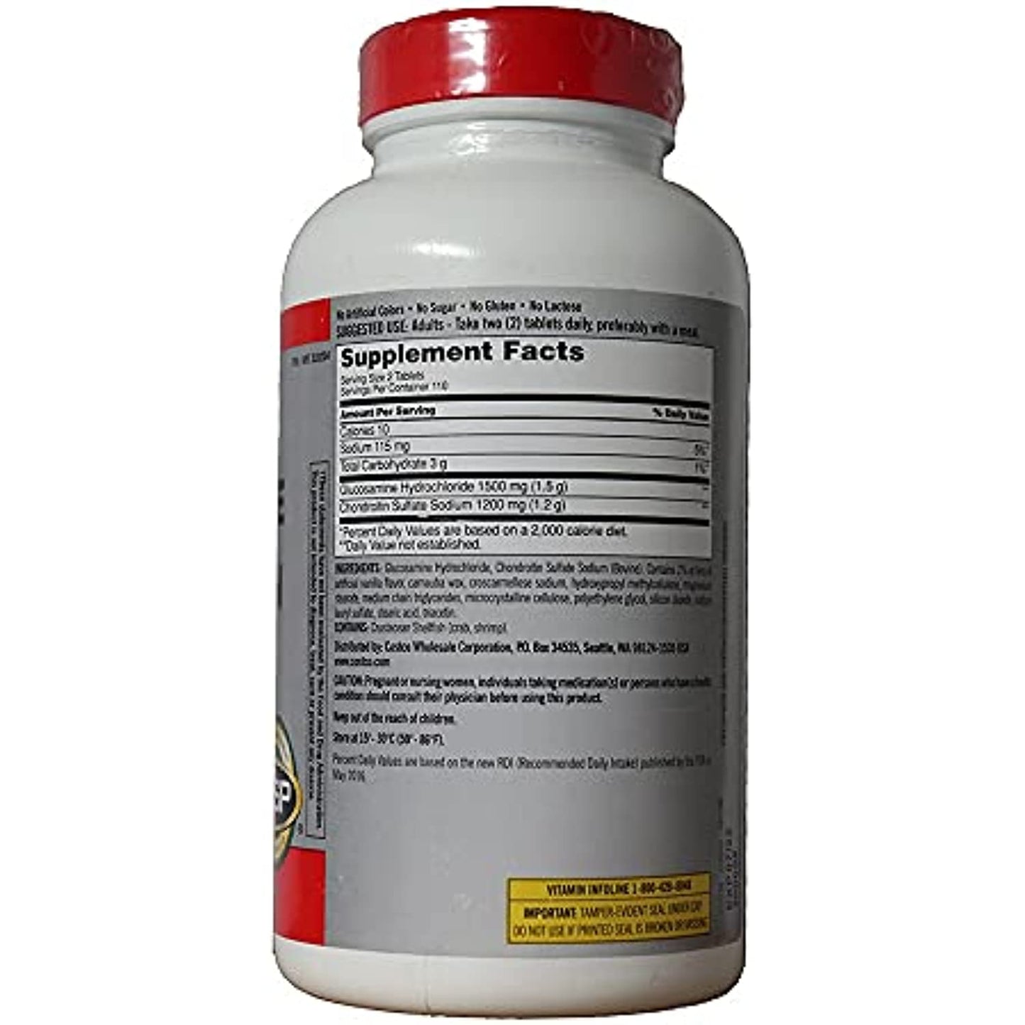 Kirkland Extra Strength Glucosamine Chondroitin - 4 Bottles, 220 Tablets Each