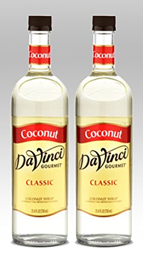 DaVinci Gourmet Coconut Flavored Syrup 2 Bottles