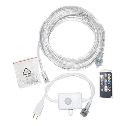 LED Color Changing 18ft 180 LEDs 8 Color Settings Rope Light w/Remote1
