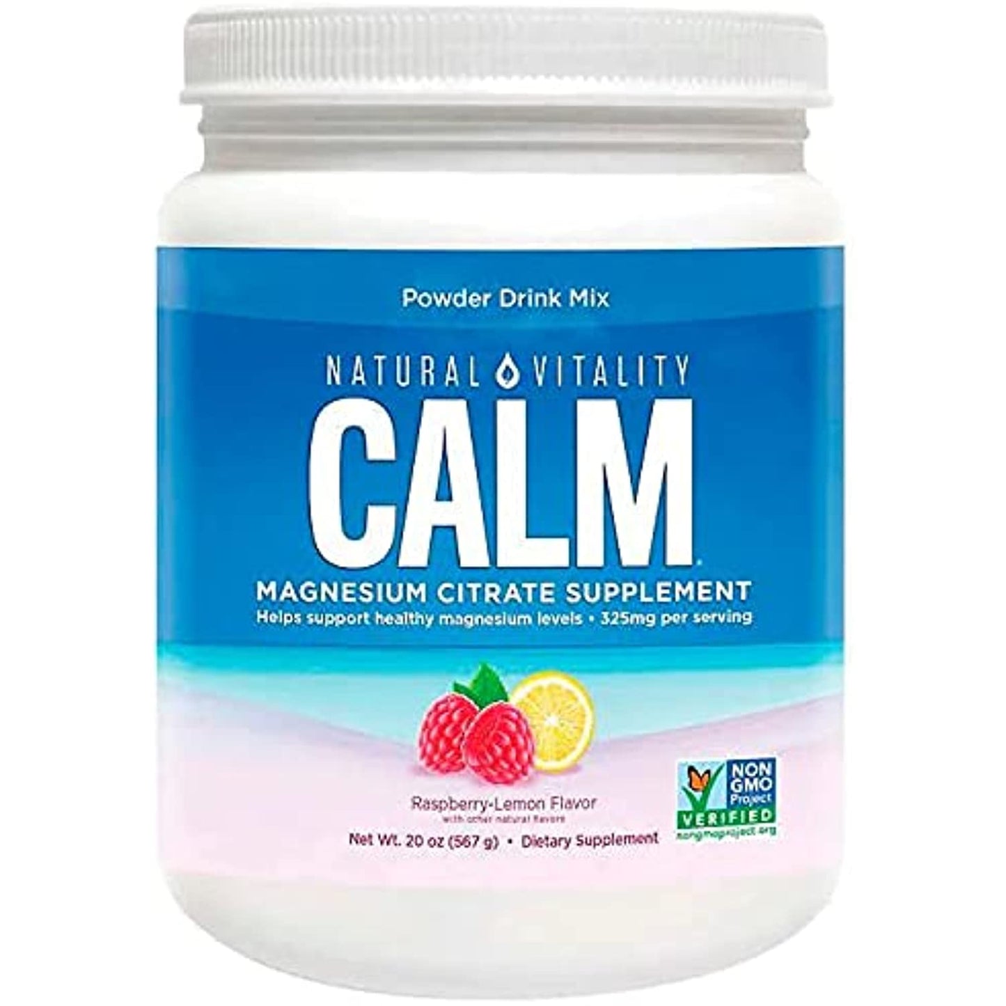 Natural Vitality Calm Magnesium Citrate Powder, 20 Ounces