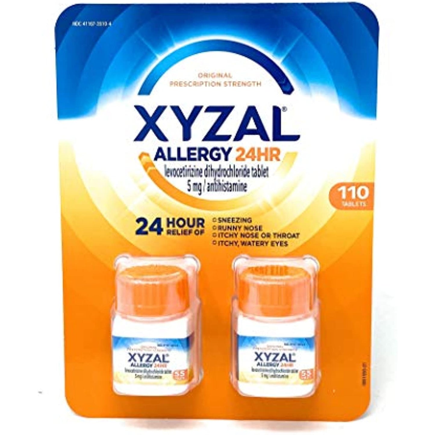 Xyzal Allergy 24 Hour Antihistamine 5mg, 110 Tablets