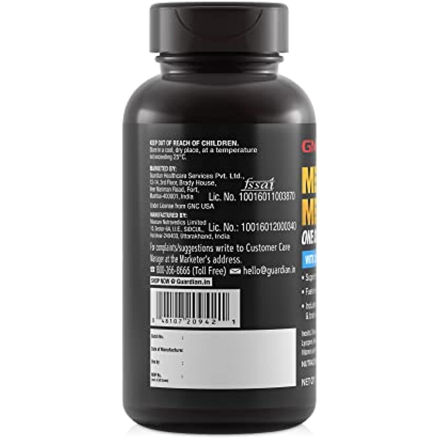 GNC Mega Men One Daily Multivitamin for Men, 60 Count, Take One A Day for 19 Vitamins and Minerals, Packaging May Vary