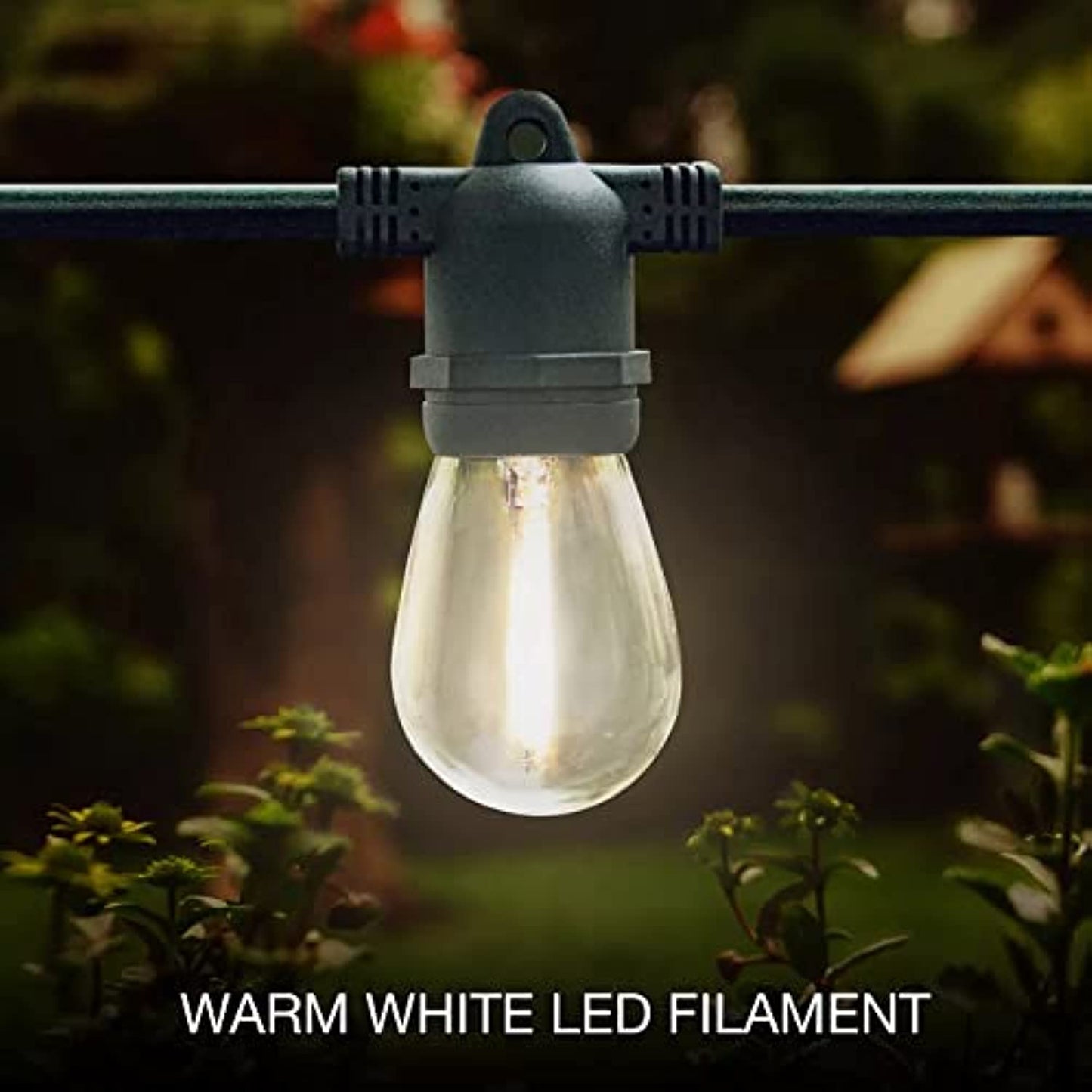 Member's Mark 35' LED Solar String Lights (15 Bulbs), White