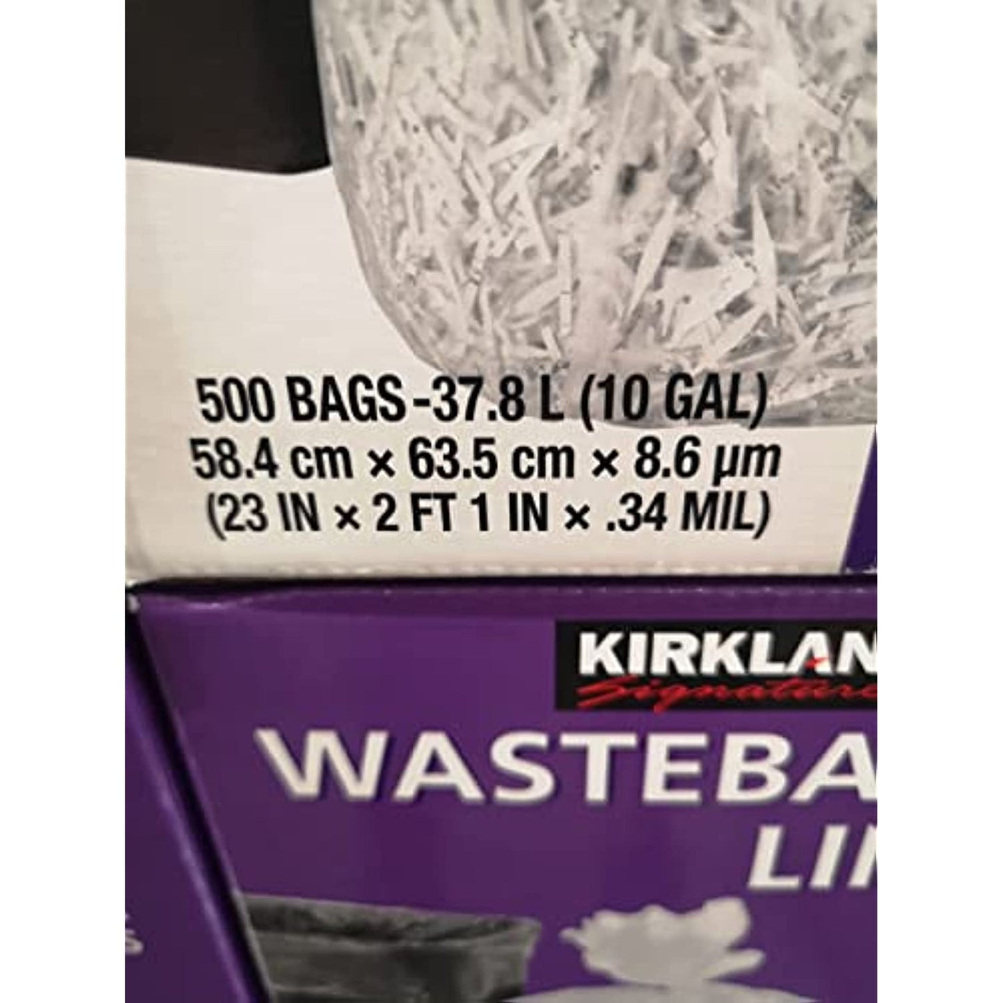 Kirkland Signature Kirkland, 500 Bags, Clear