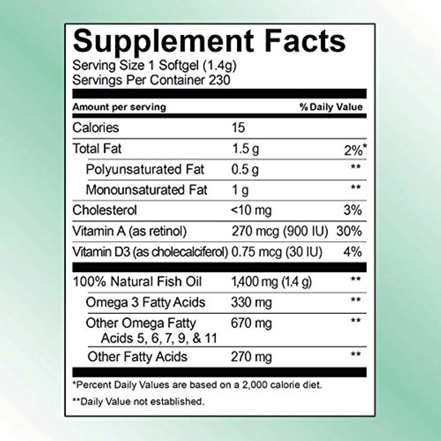 Kirkland Signature Expect More Wild Alaskan Fish Oil 1400 mg, 230 Softgels