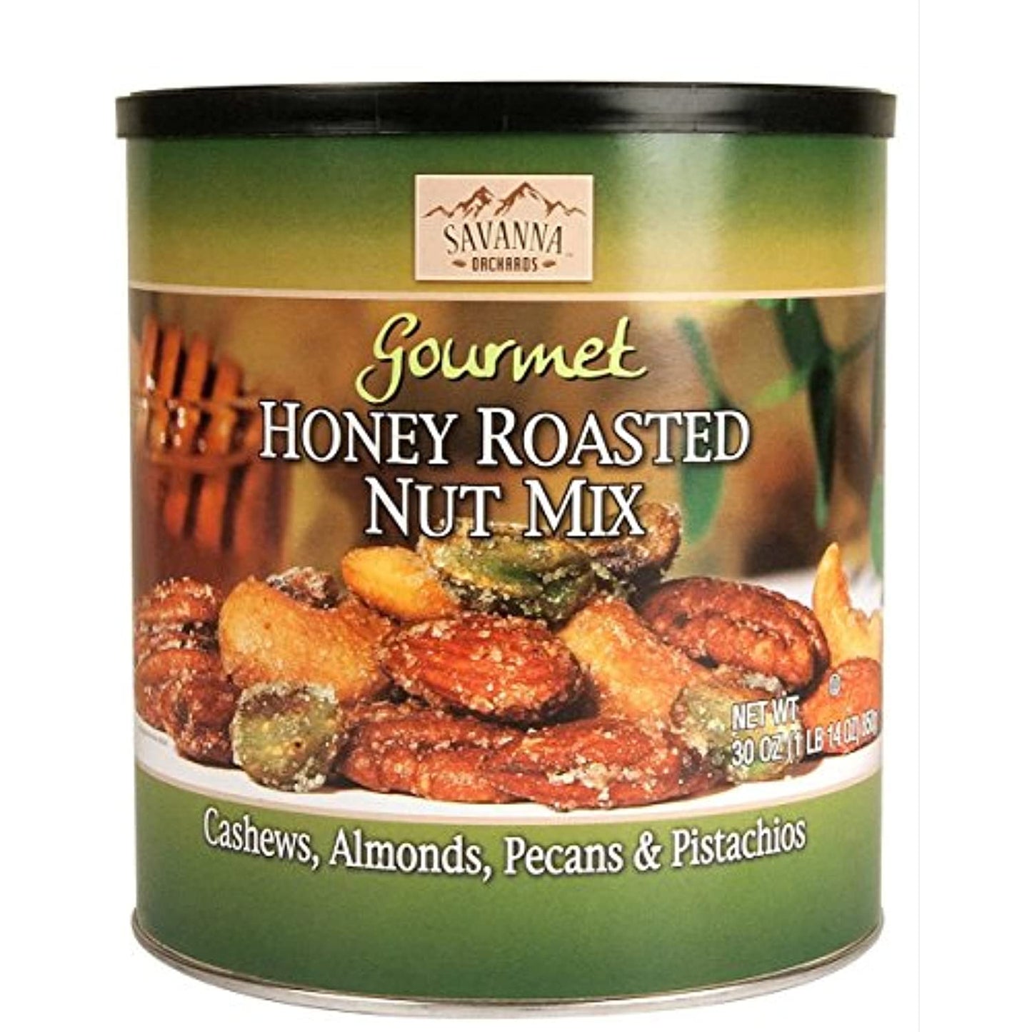 Savanna Orchards Gourmet Honey Roasted Nut Mix with Pistachios honey roasted, honey,roasted 1 Ounce