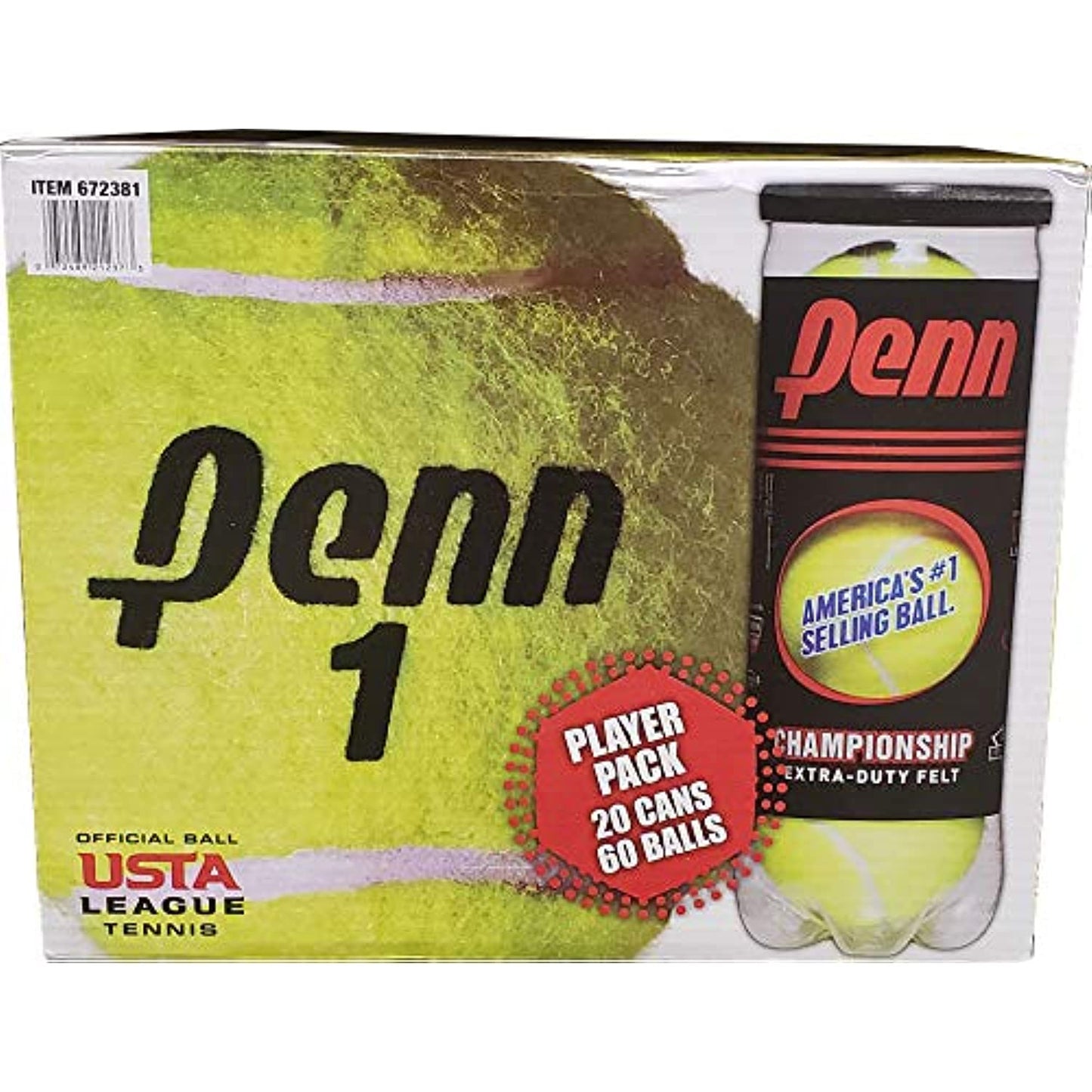 Penn Player Pack - 20 Cans(60 Balls Total)