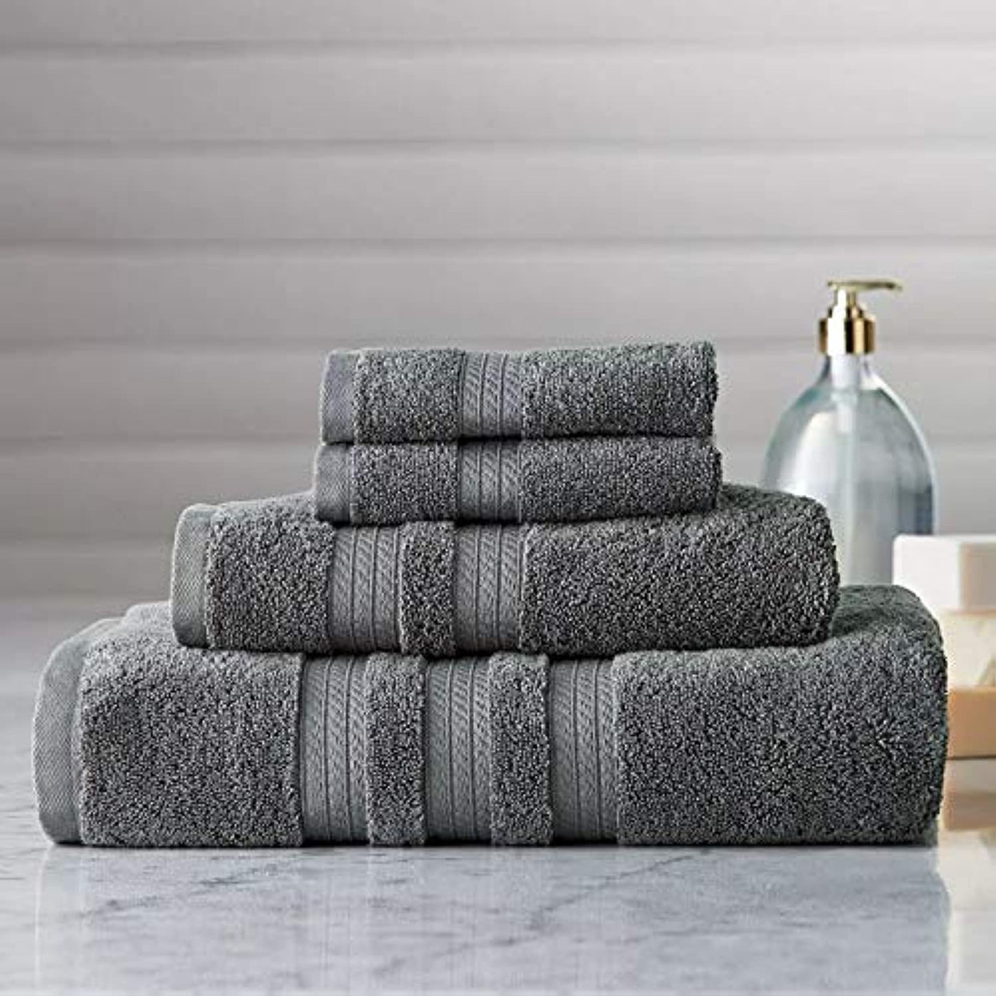 Member's Mark Hotel Premier Collection 100% Cotton Luxury Bath Towel, Grey