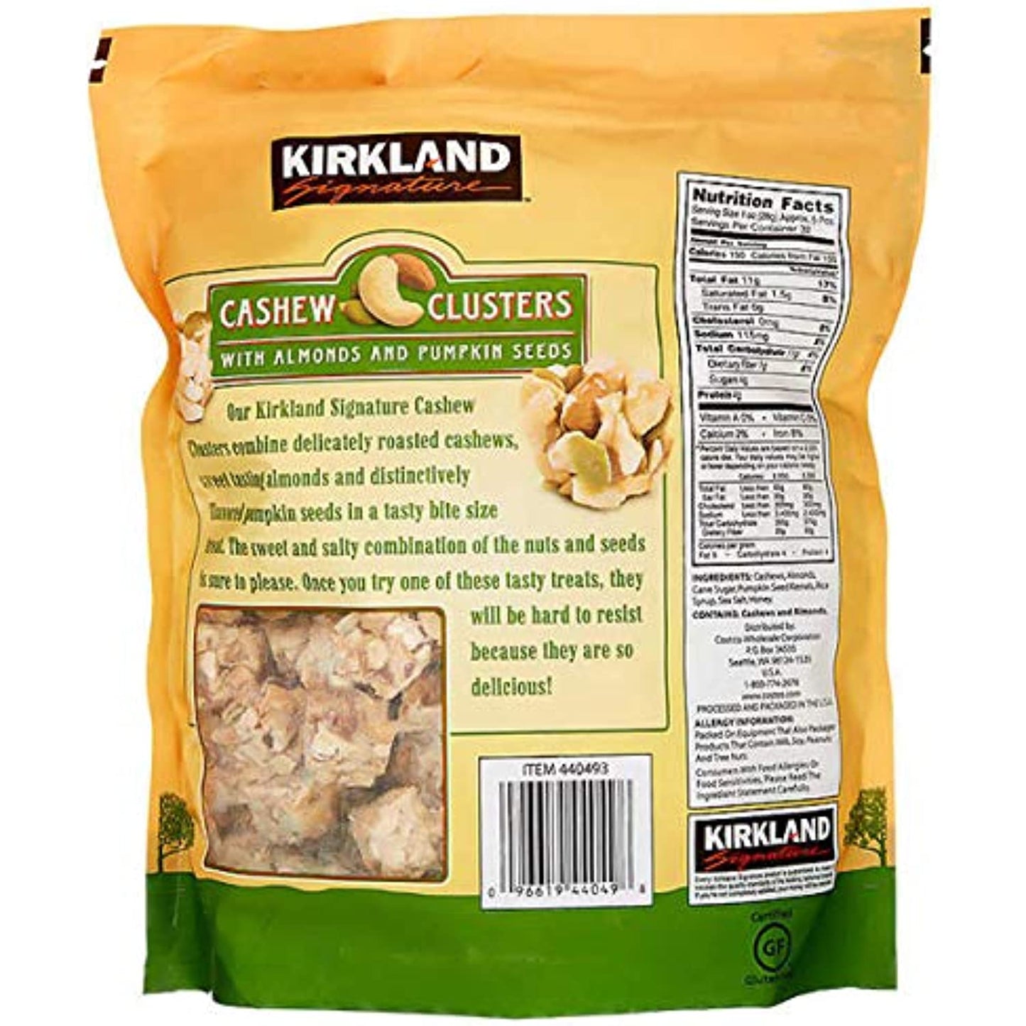 Signatures sLGDeQ Cashew Cluster with Almonds and Pumpkin seeds, 32 Ounce (4 Pack)