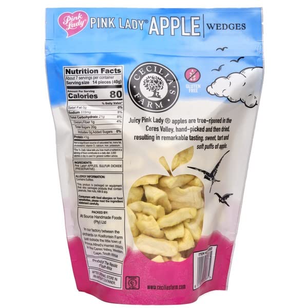 Cecilia's Farm Pink Lady Dried Apple, 10.6 Ounce