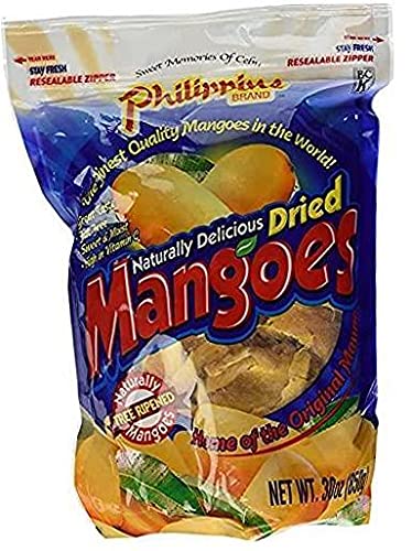 Phillippine Brand Naturally Delicious Dried Mangoes Tree Ripened Value Bag 30 Ounces