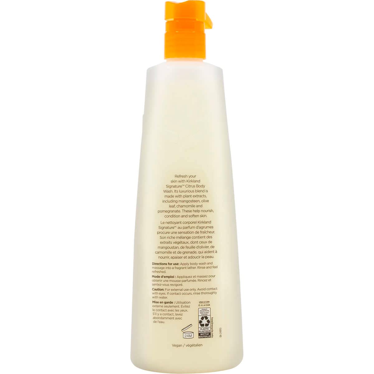 Kirkland Signature Liquid Body Wash, Natural Citrus, 27 fl oz, 2-count
