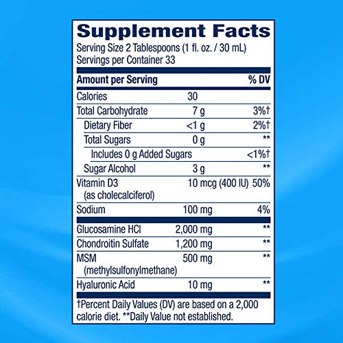 Wellesse Joint Movement Glucosamine With Chondroitin & Msm GreatItems, Liquid,Tablet, 2Pack (33.8 fl oz )