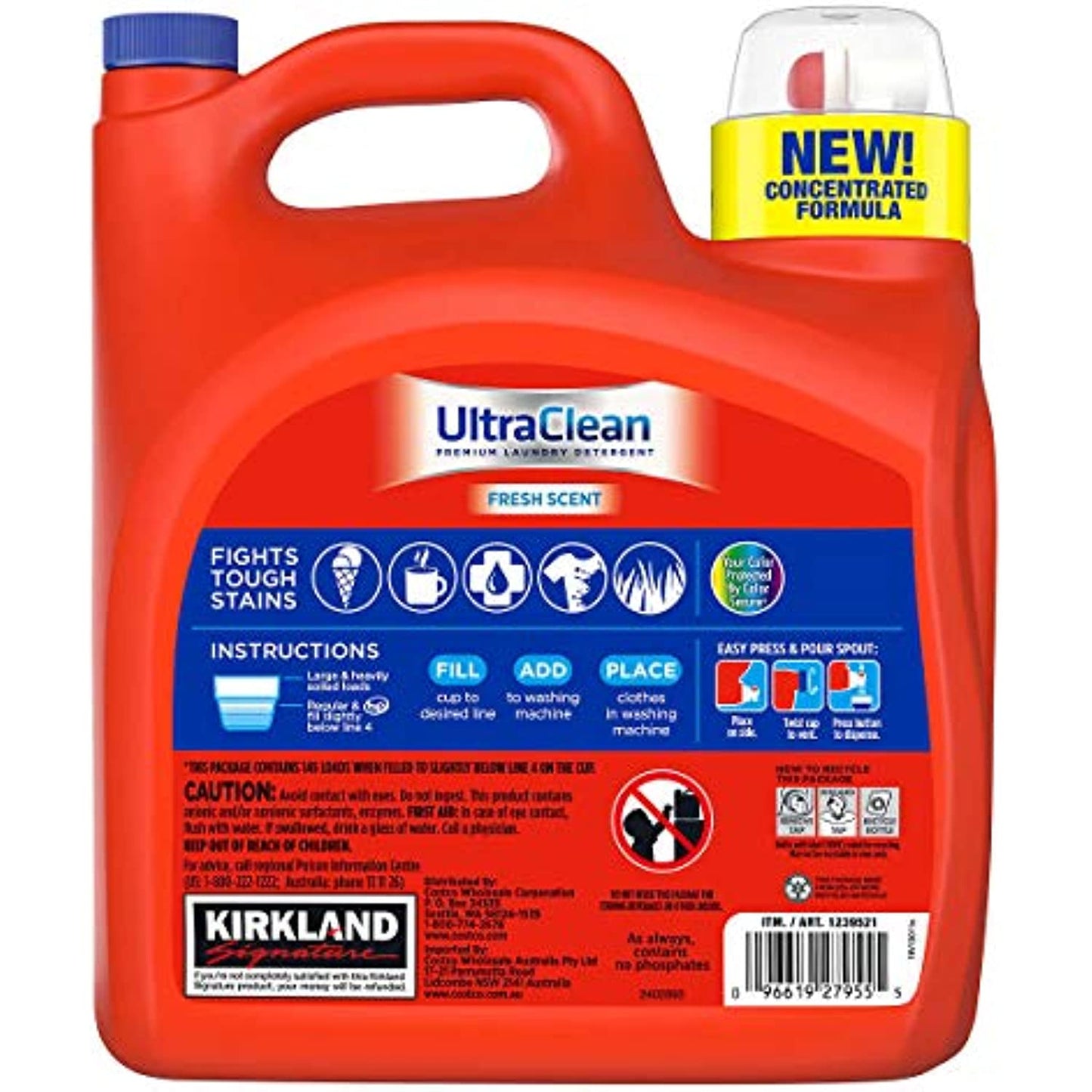 Kirkland Signature Ultra Clean HE Liquid Laundry Detergent, 146 Loads, 194 fl oz