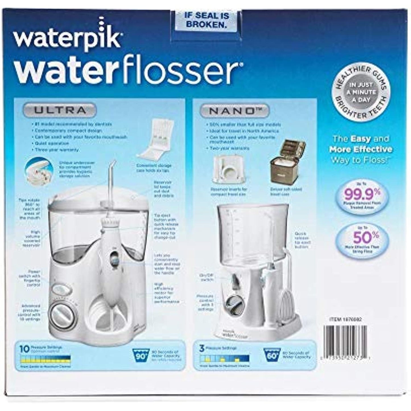 Waterpik Waterflosser Ultra and Waterpik Traveler Flosser