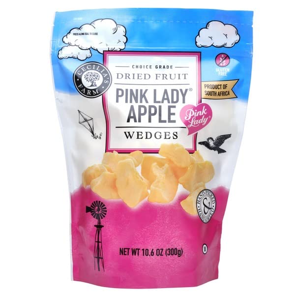 Cecilia's Farm Pink Lady Dried Apple, 10.6 Ounce
