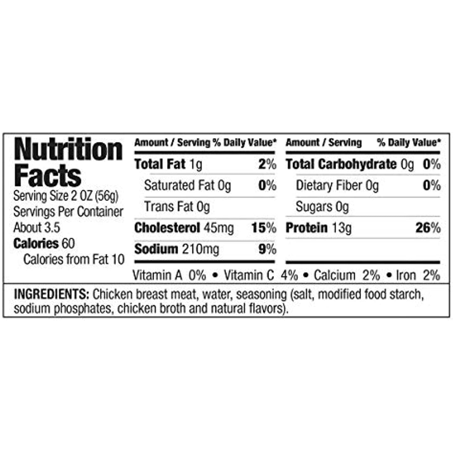 Kirkland Signature Chicken Breast, 12.5 oz - 6 count (Pack of 2) | total 12 count