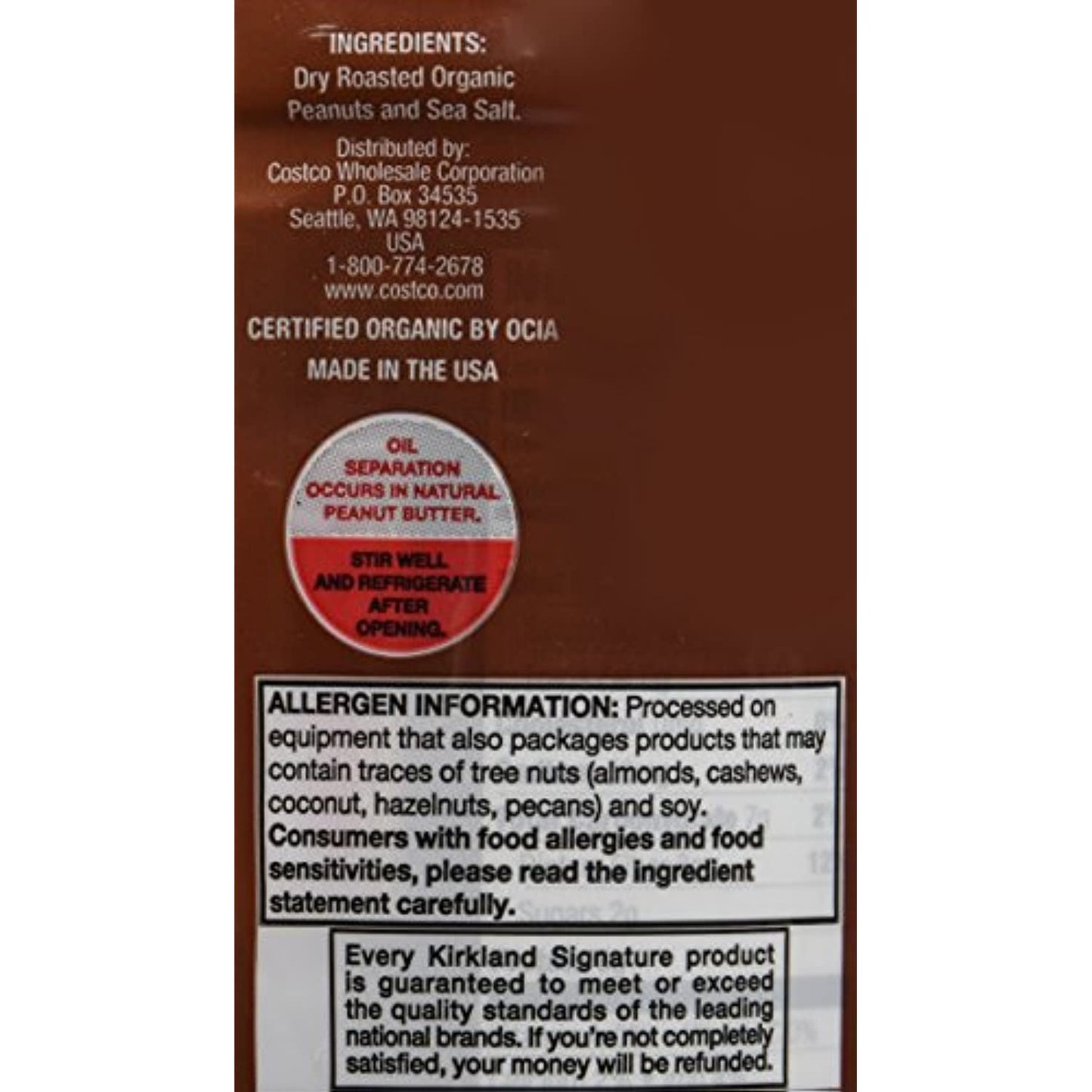 Kirkland Signature Organic Peanut Butter 2Count, 28 Oz