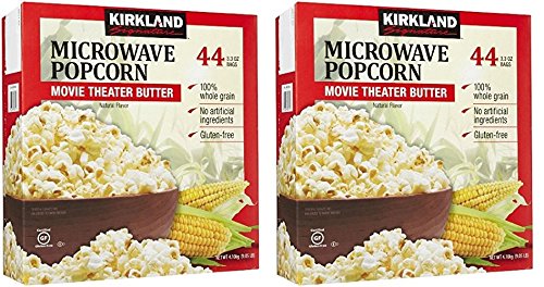 Kirkland Signature gDhmST Microwave Popcorn, 3.3 oz, 44 Count, 2 Pack