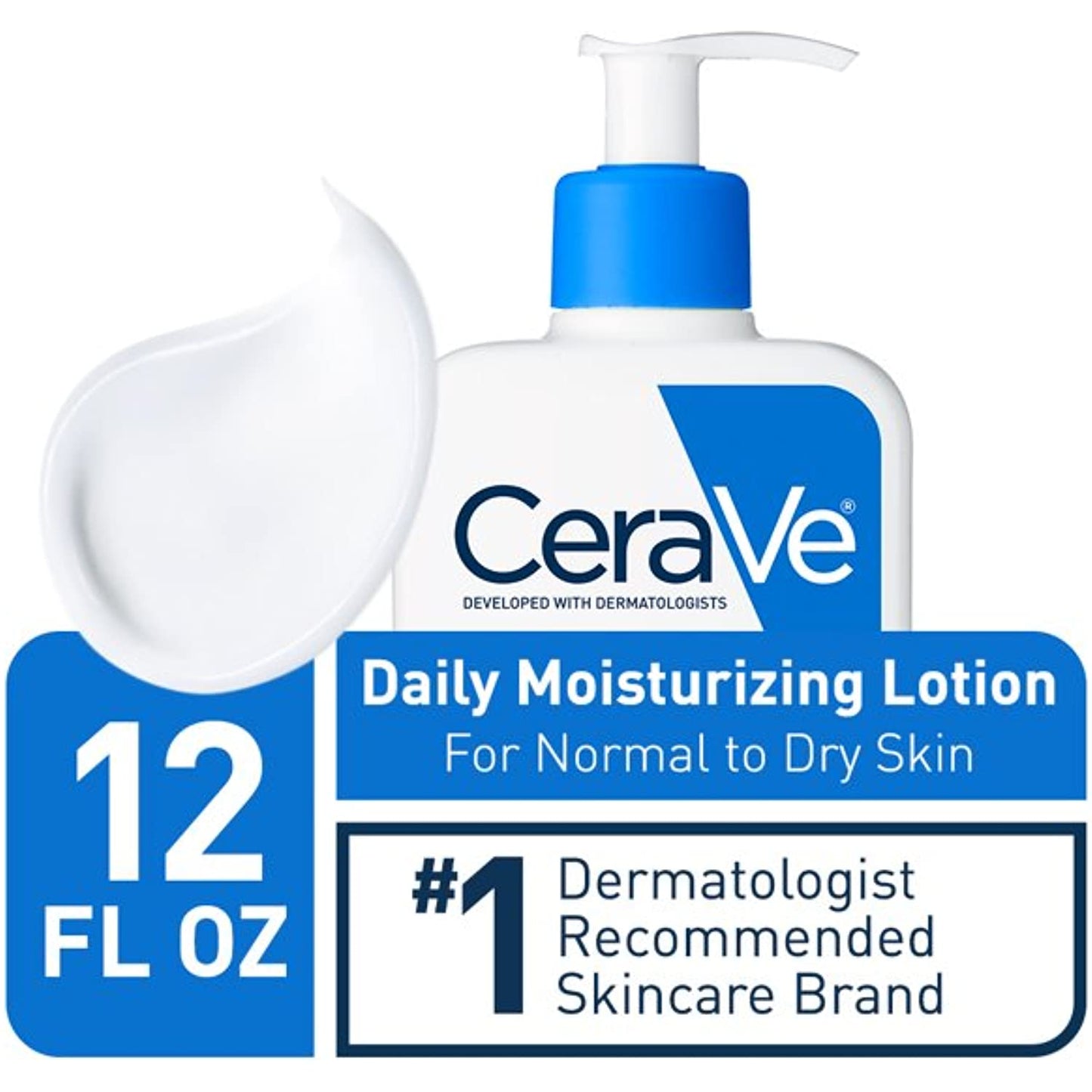 Cerave Moisturizing Lotion Daily 12 Ounce Pump (355ml) (2 Pack)