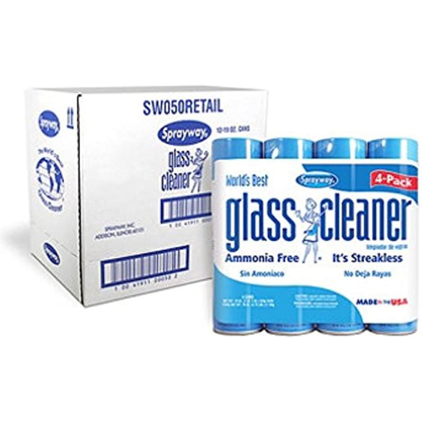 Sprayway 443331 Ammonia Free Glass Cleaner, 19 Oz (12 Pack)