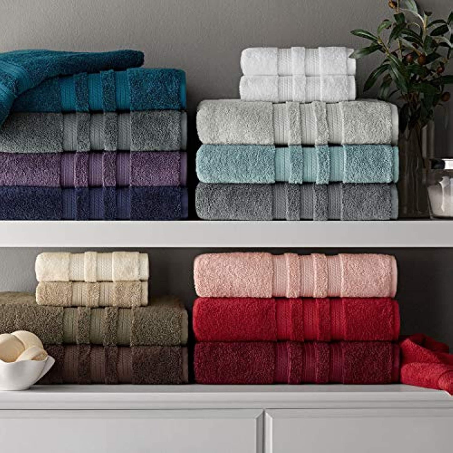 Member's Mark Hotel Premier Collection 100% Cotton Luxury Bath Towel, White