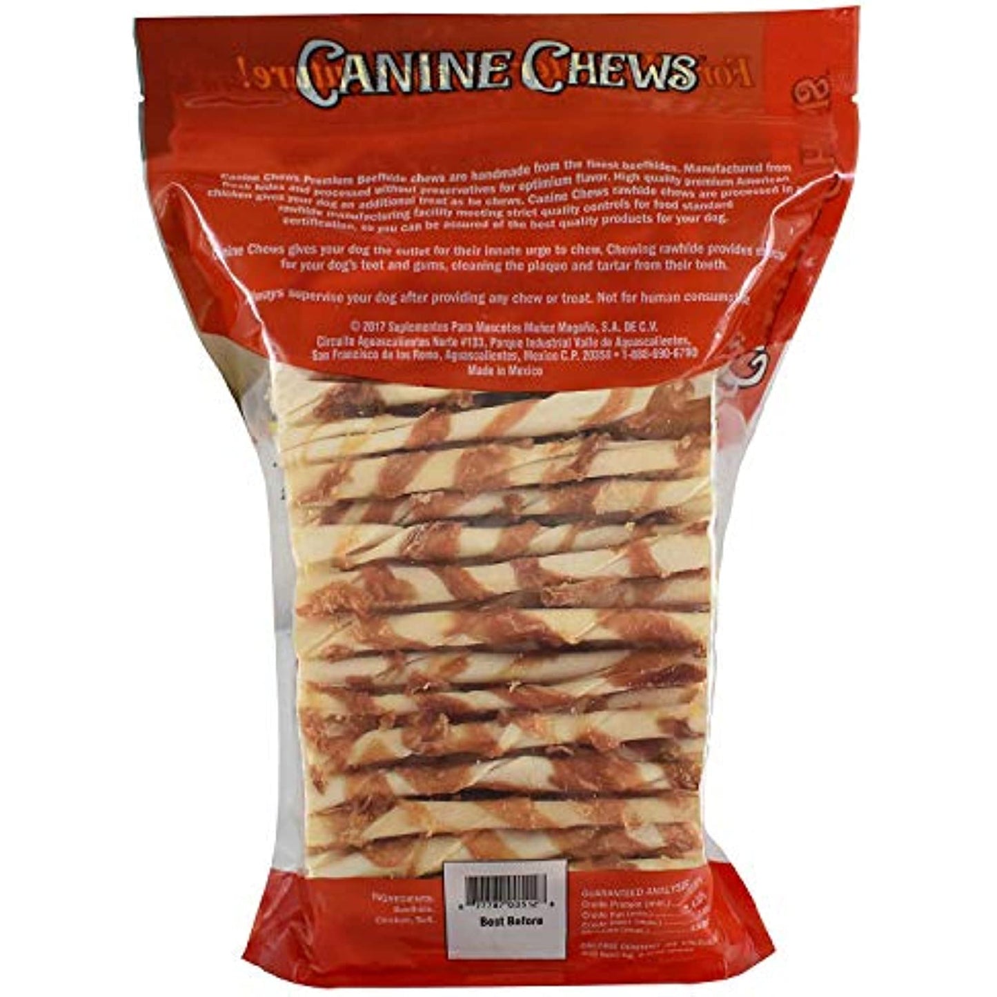 Canine Chews Chicken-Wrapped Rawhide Chews for Dogs (125 ct.)