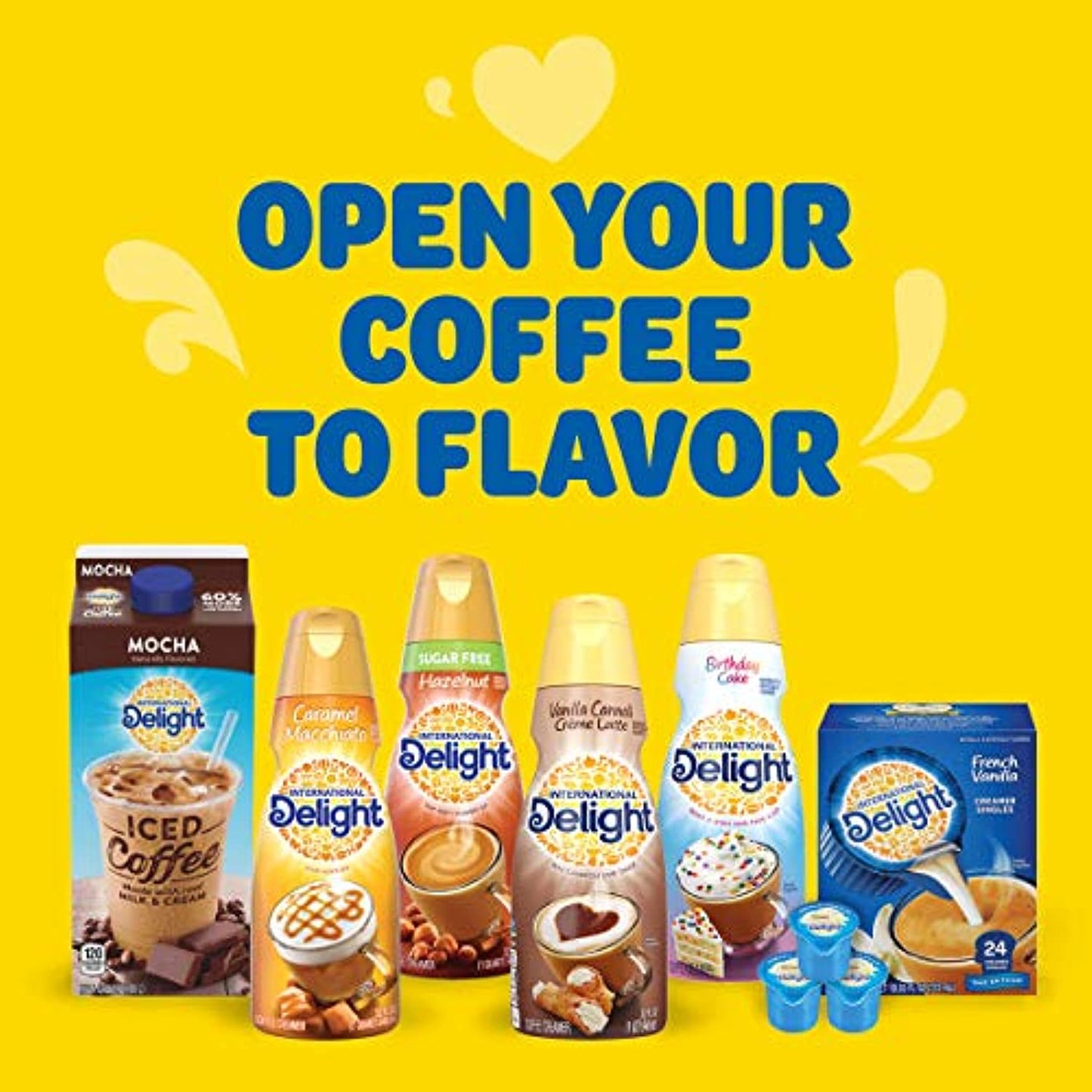 International Delight Coffee Creamer Singles, French Vanilla, 192 Count