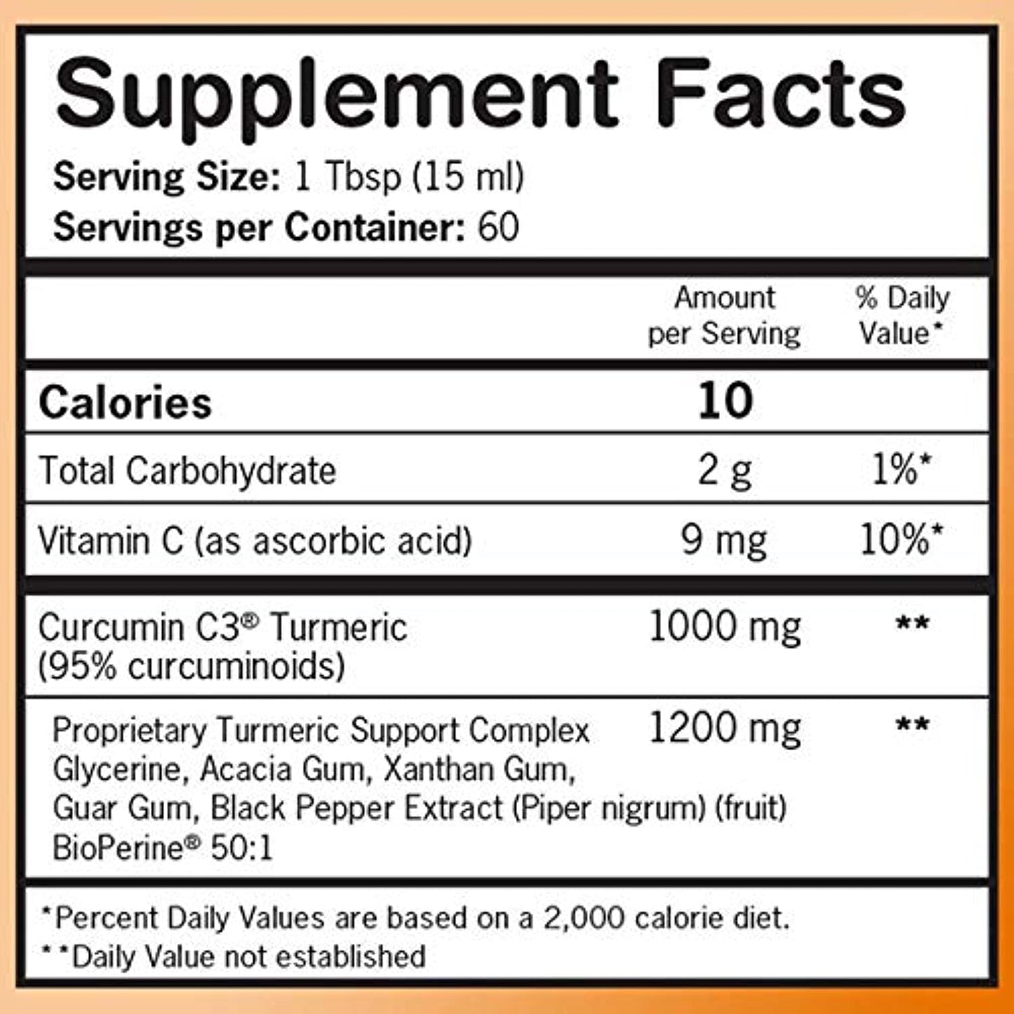 Qunol Liquid Turmeric 1,000 mg, 30.4 Ounces