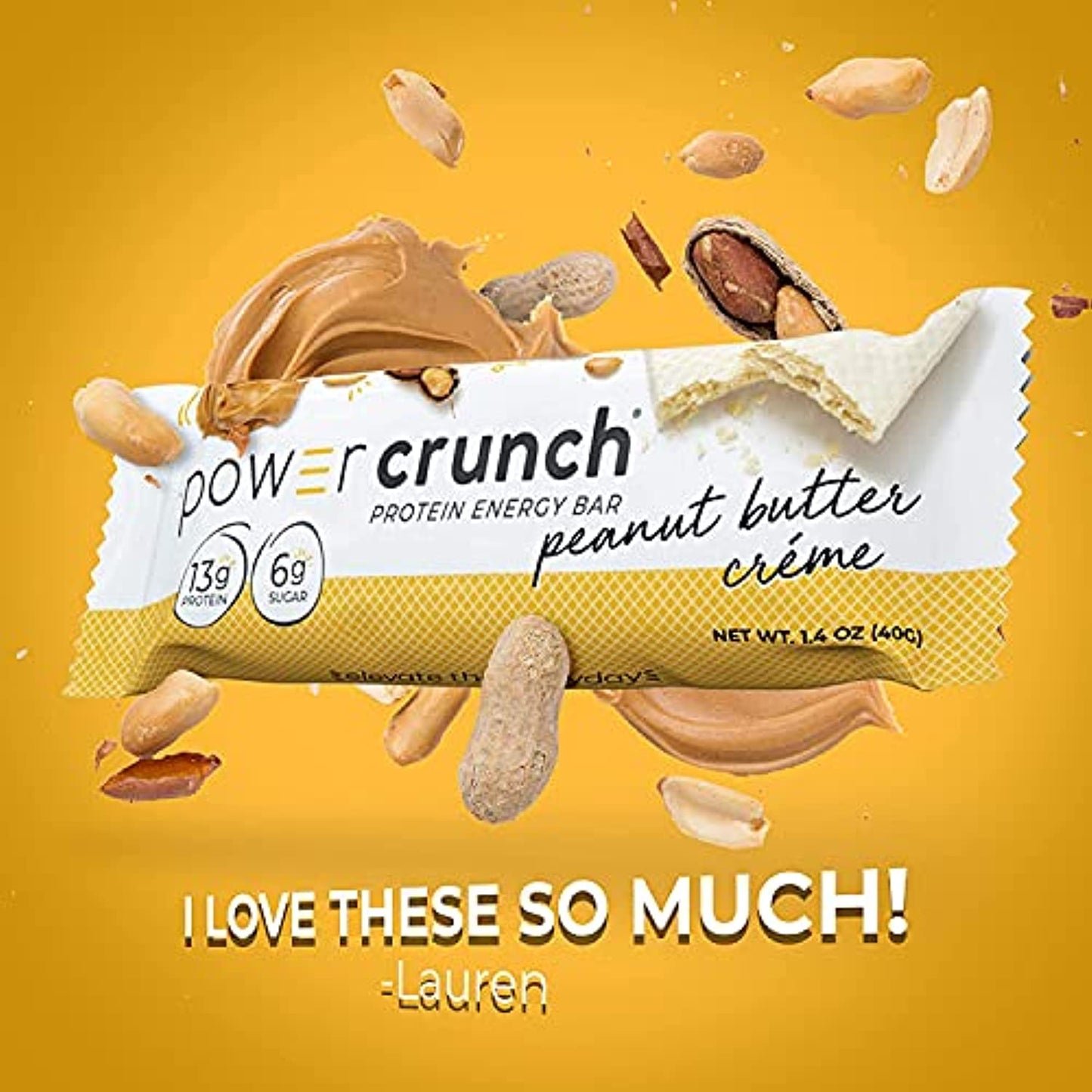 Bionutritional Research Group Power Crunch Bar Peanut Butter Creme 12 Bars ( Value Bulk Multi-pack)
