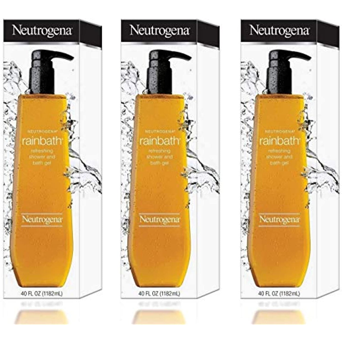 Neutrogena Rainbath Refreshing Shower and Bath Gel- 40 Oz THREE PACK 120 Oz Total by Neutrogena BEAUTY