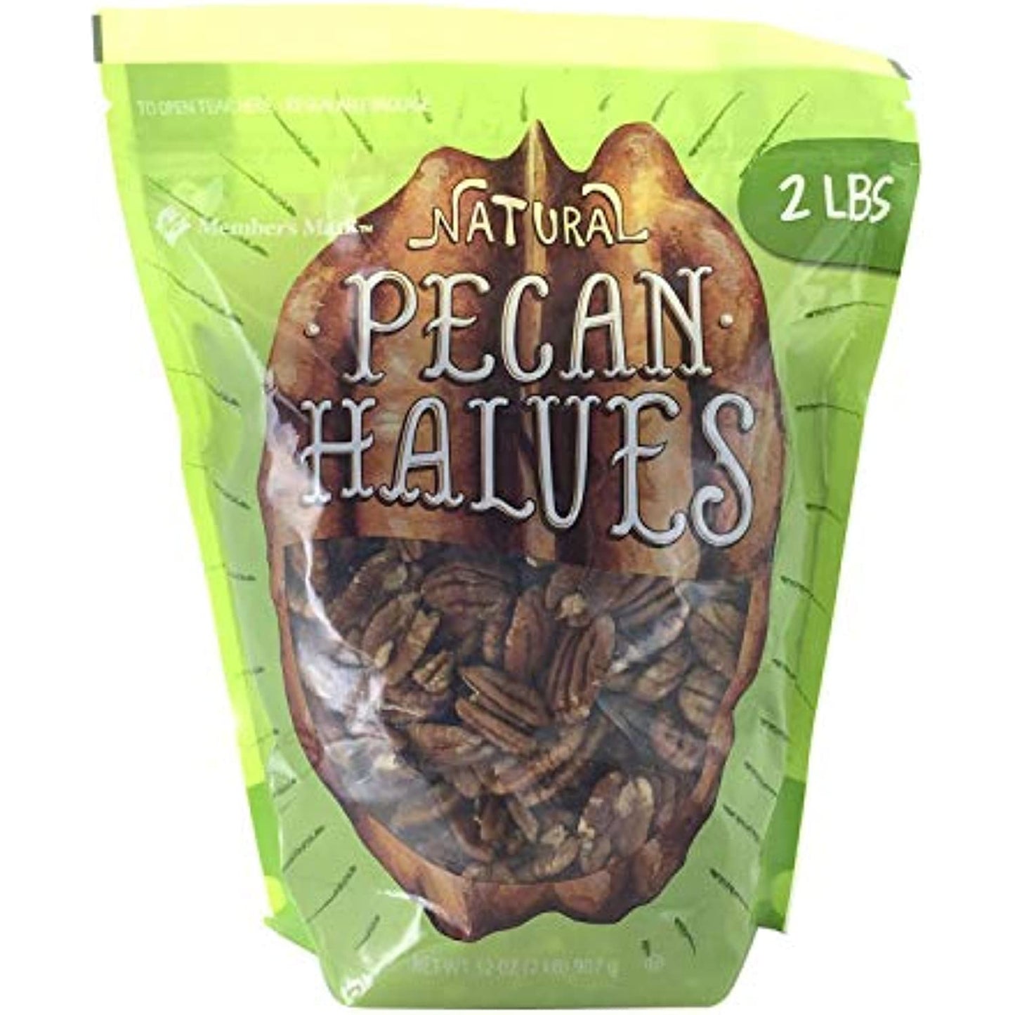 Natural Pecan Havles - 2 lbs. - Approximately 8 cups