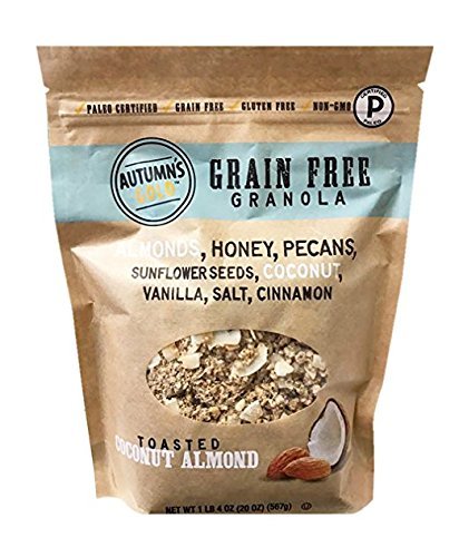 Autumn's Gold Grain Free Toasted Coconut Almond Granola 1lb 4oz (3 Pack)