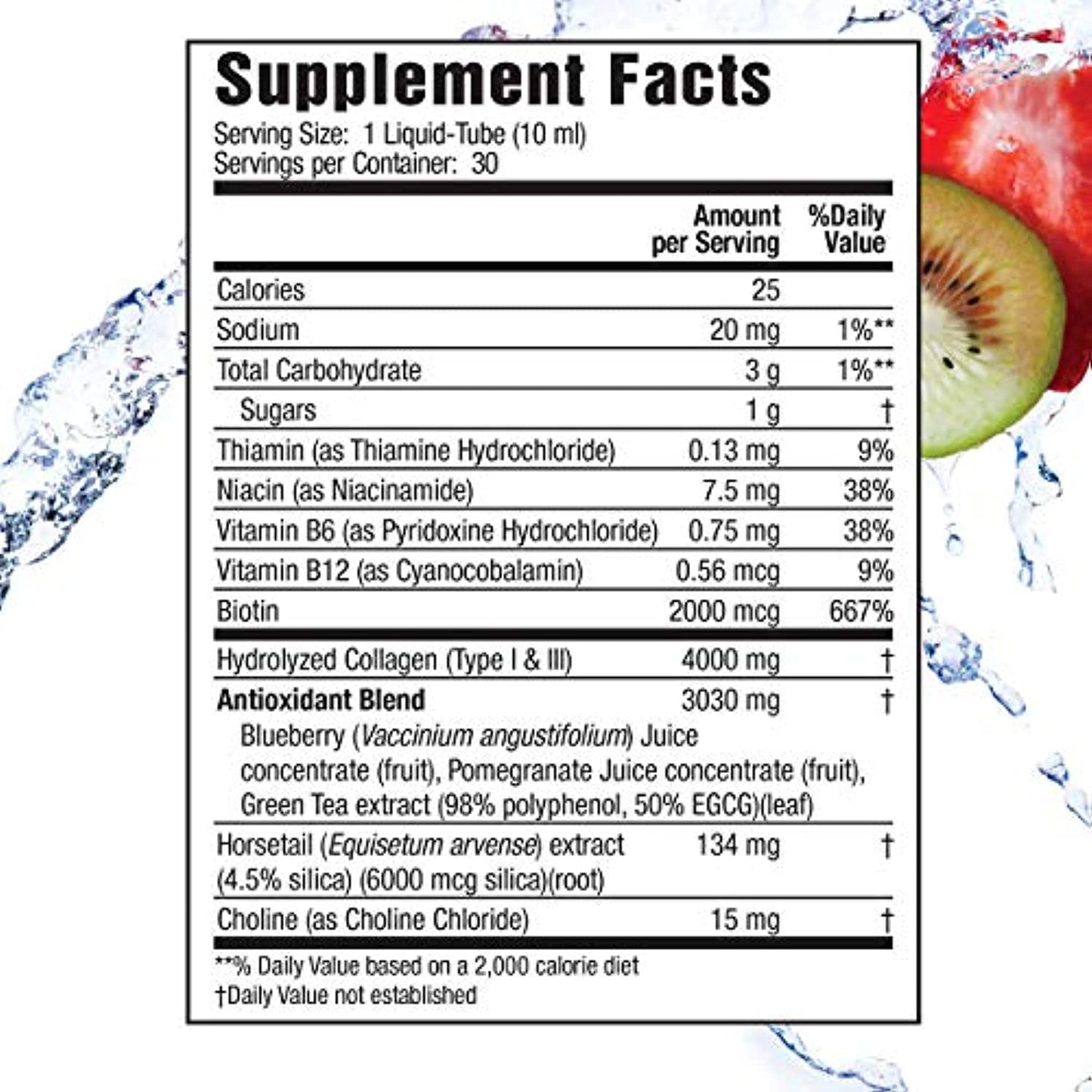 Applied Nutrition Liquid Collagen Skin Revitalization (30 Count Total)